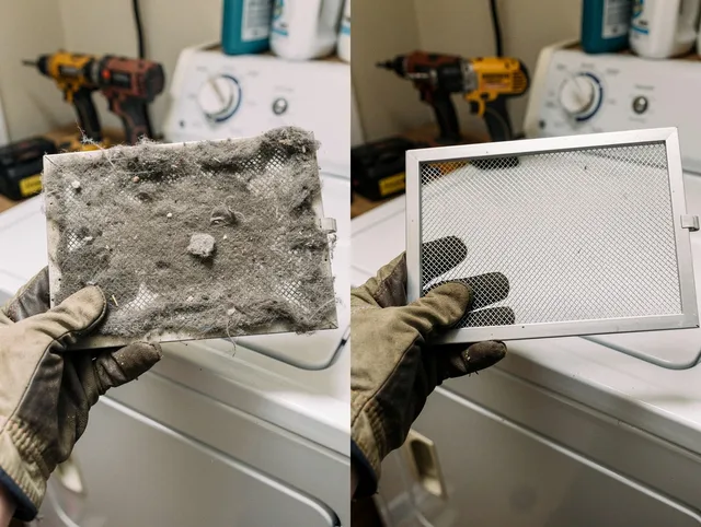 Professional lint trap cleaning by Parma Dryer Vent Cleaning in Parma