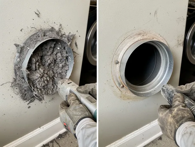 Professional clogged vent cleaning by Parma Dryer Vent Cleaning in Parma