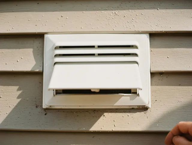 Parma Dryer Vent Cleaning technician performing professional exhaust vent cleaning at a residential property in Parma