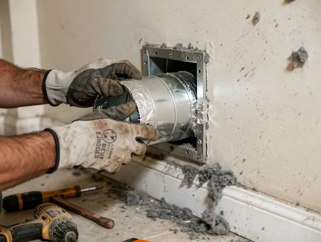 Professional dryer vent repair and installation by Parma Dryer Vent Cleaning in Parma