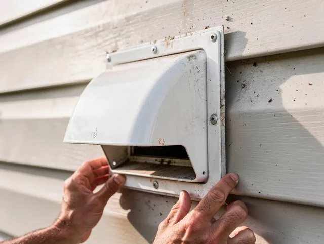 Parma Dryer Vent Cleaning technician delivering thorough residential dryer vent cleaning service in Parma